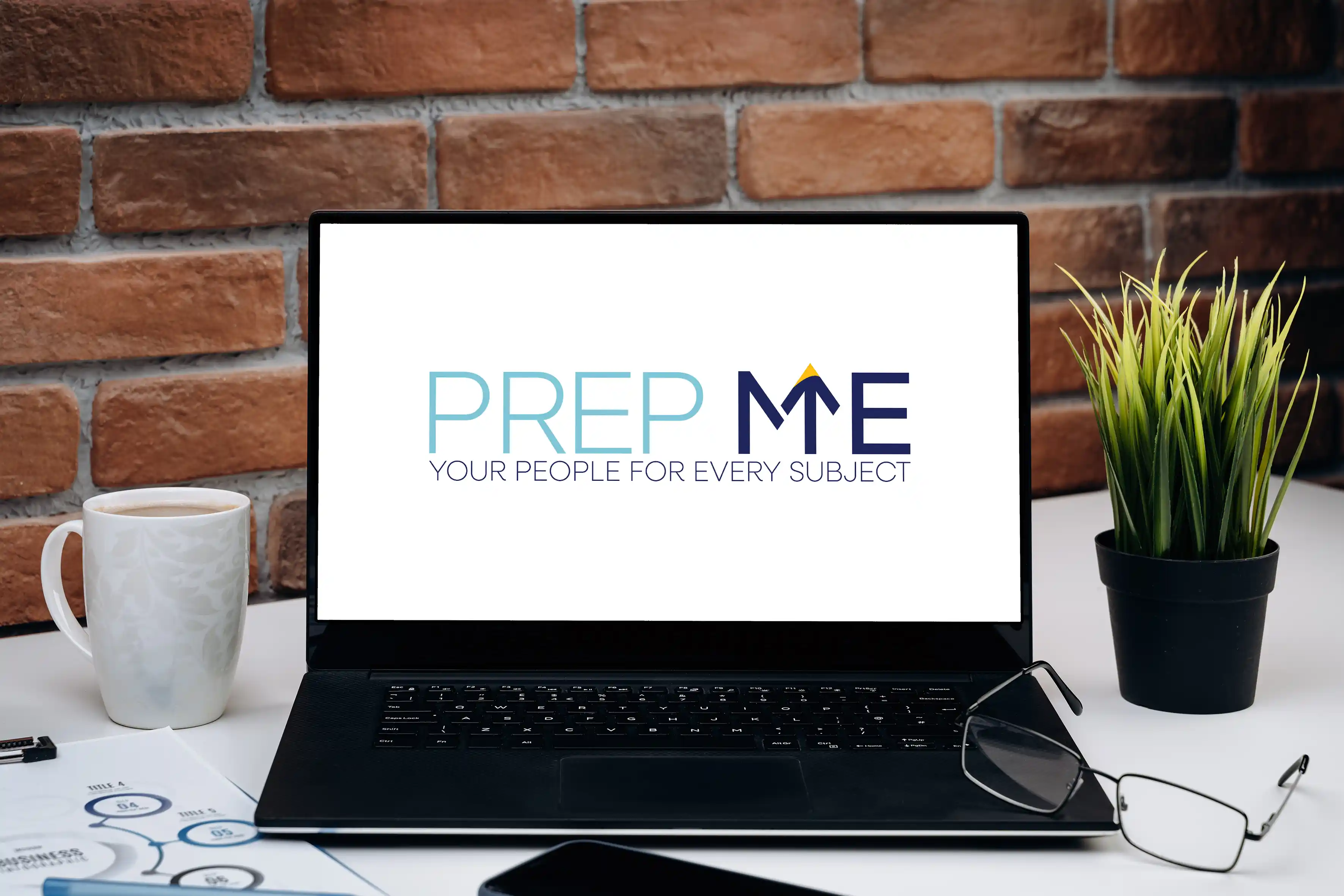 prep me logo mockup